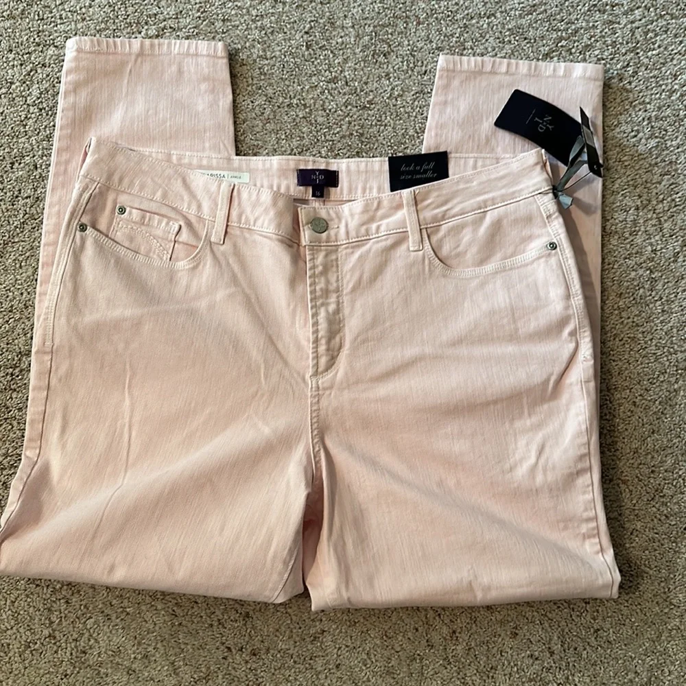 NYDJ Pink Ankle Jeans - Size 16 - NWT - Picture 4 of 8